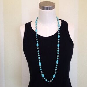 JCrew turquoise blue necklace